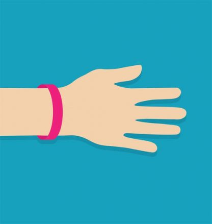Pink wristband